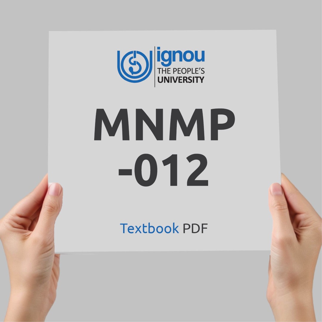 IGNOU MNMP-012 Study Material & Textbook Download