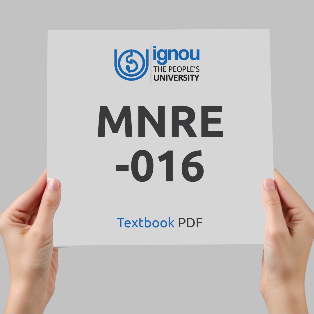IGNOU MNRE-016 Study Material & Textbook Download