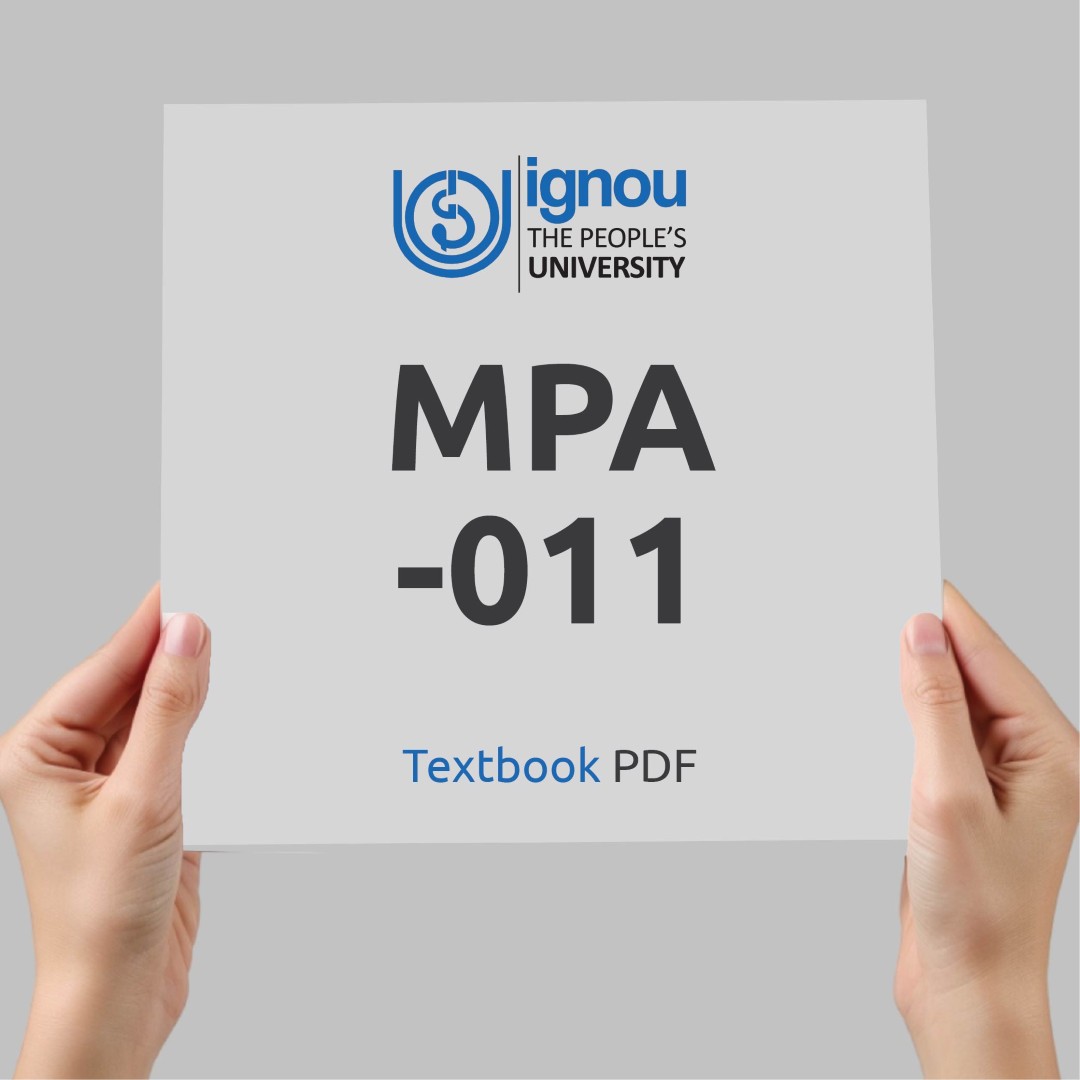 IGNOU MPA-011 Study Material & Textbook Download