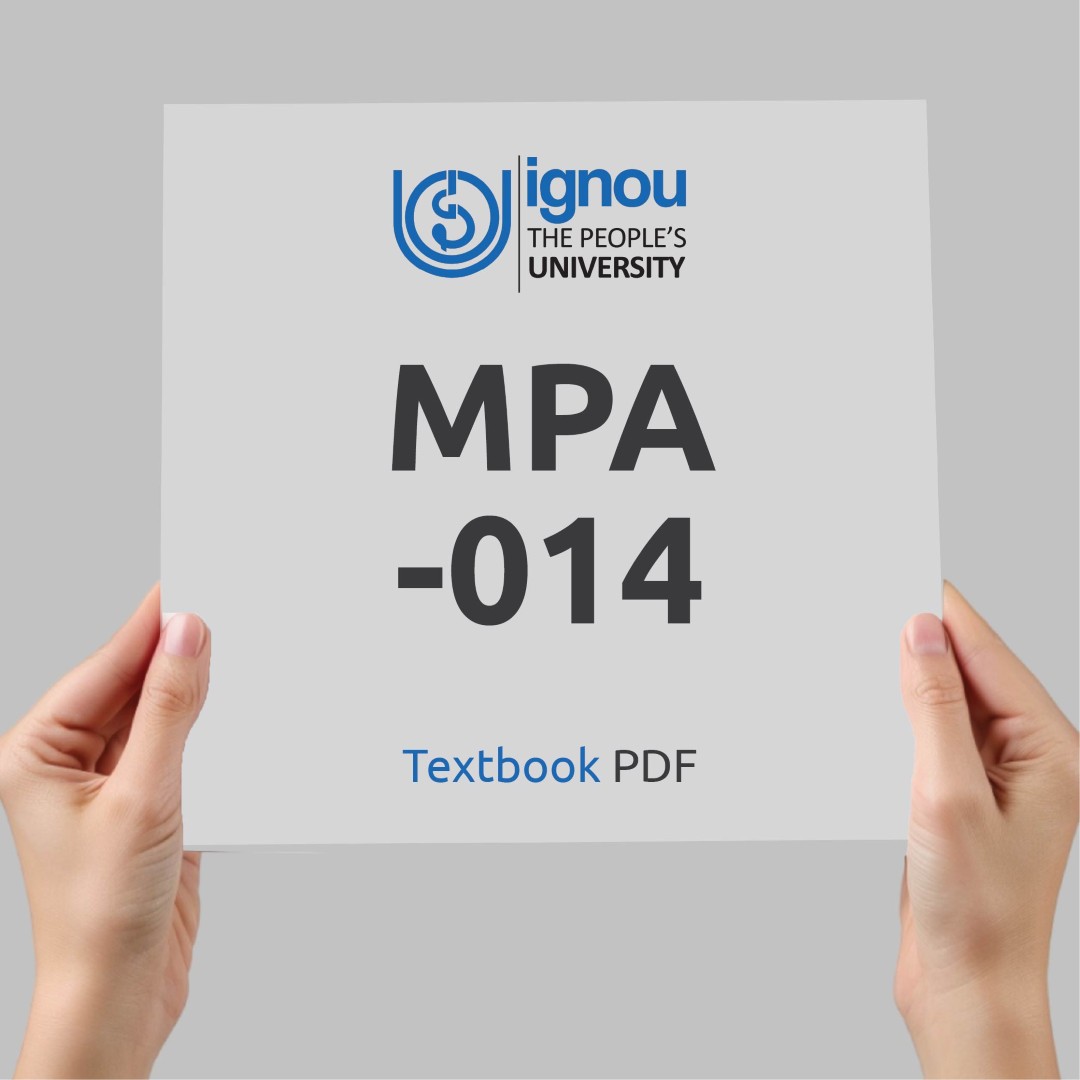 IGNOU MPA-014 Study Material & Textbook Download
