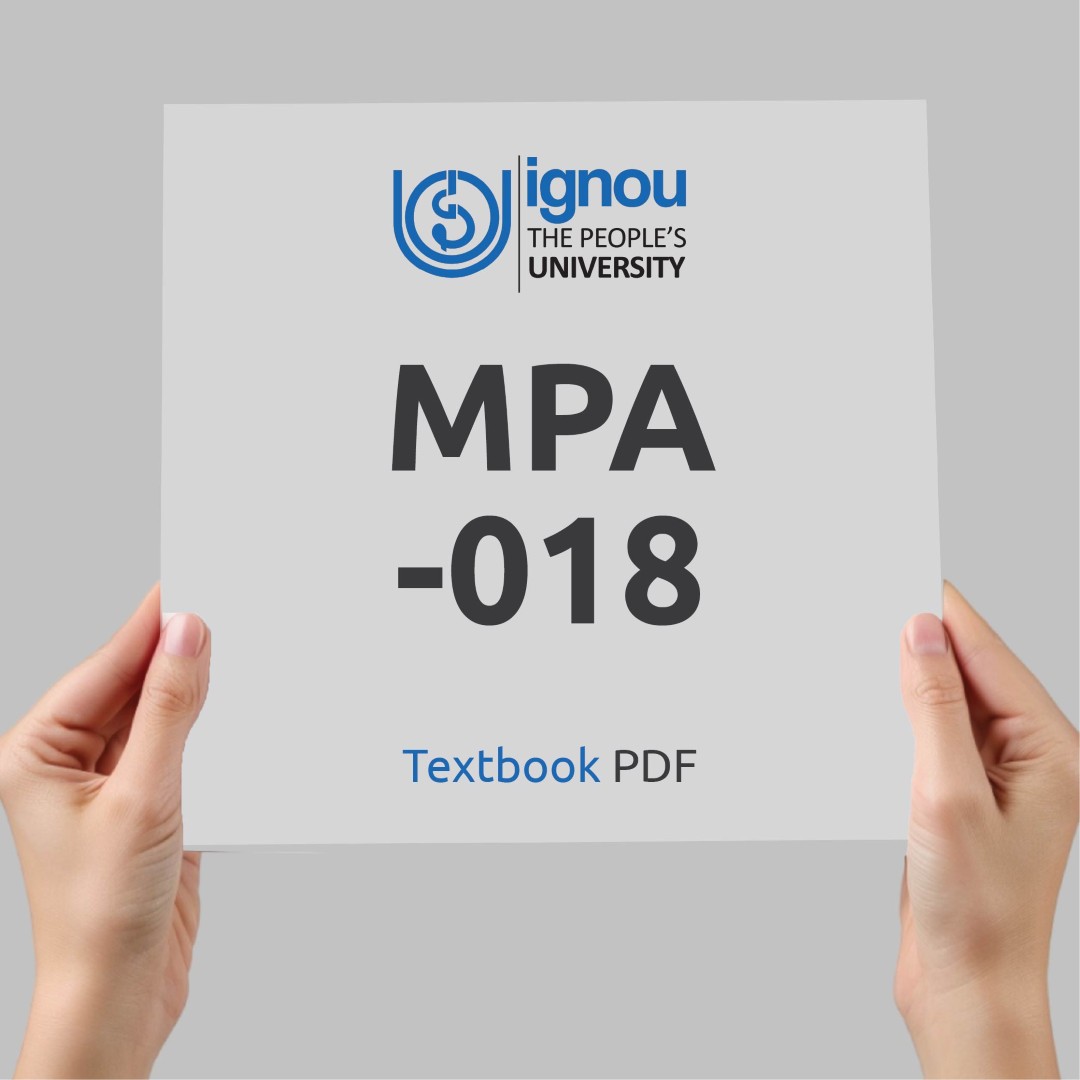 IGNOU MPA-018 Study Material & Textbook Download