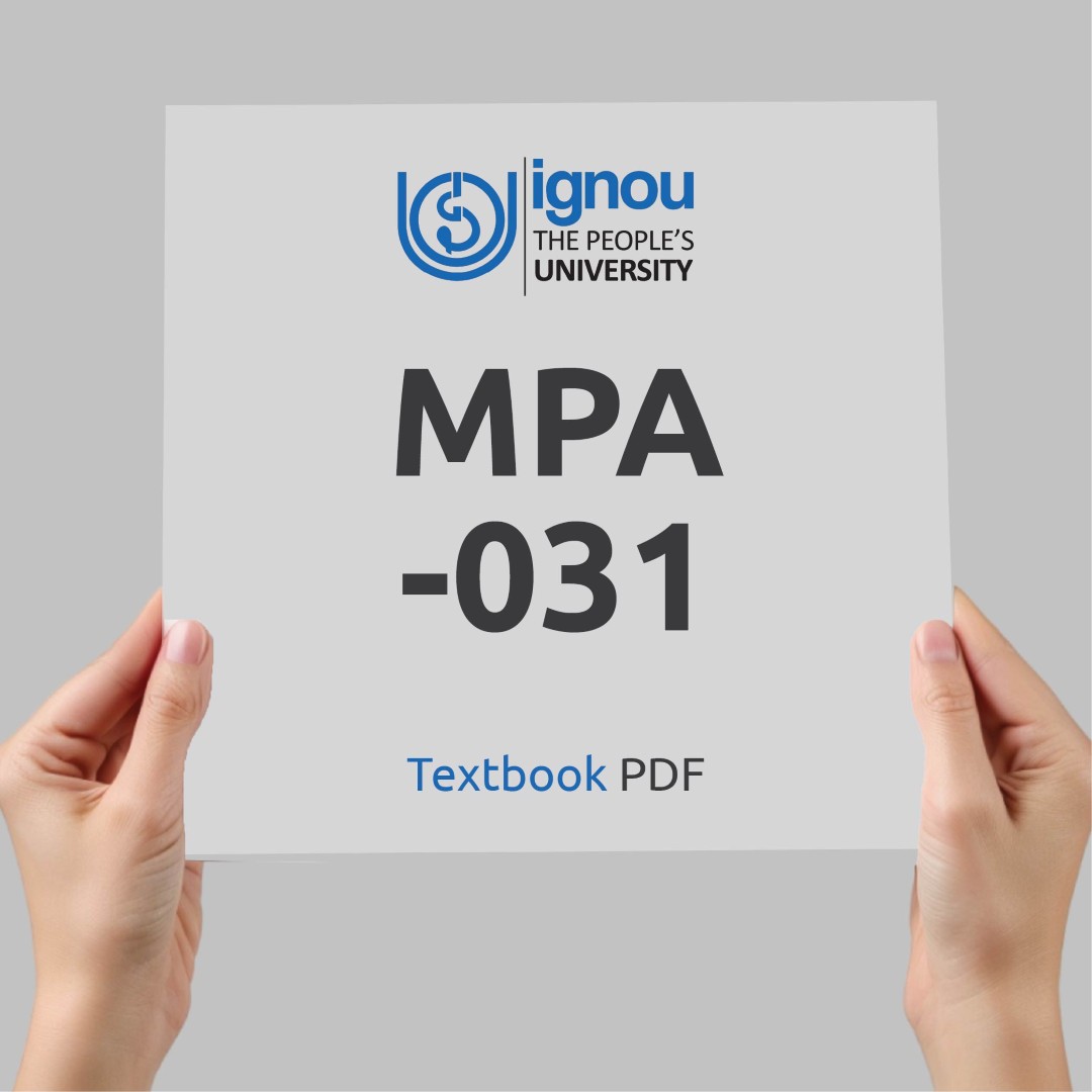 IGNOU MPA-031 Study Material & Textbook Download