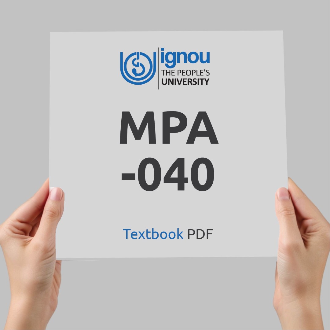 IGNOU MPA-040 Study Material & Textbook Download
