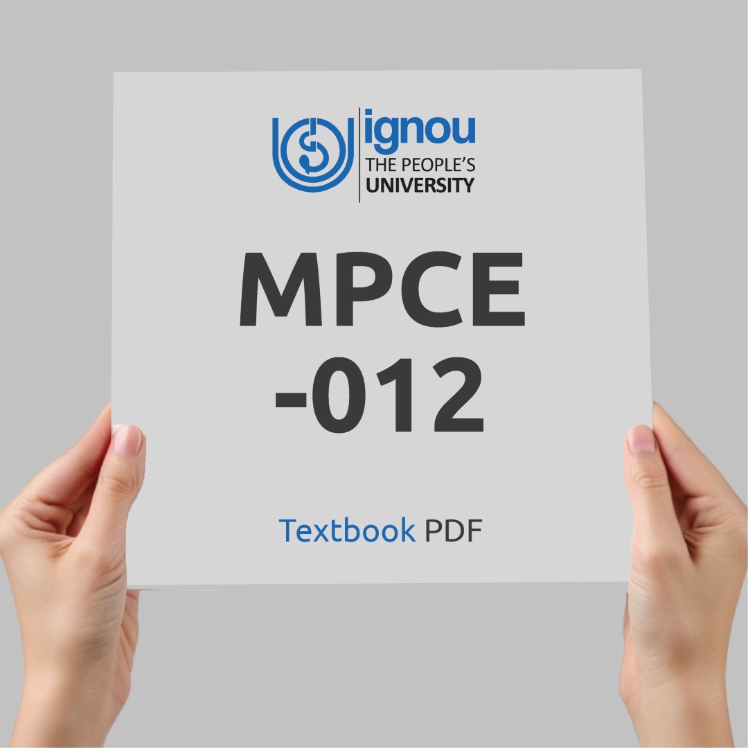 IGNOU MPCE-012 Study Material & Textbook Download