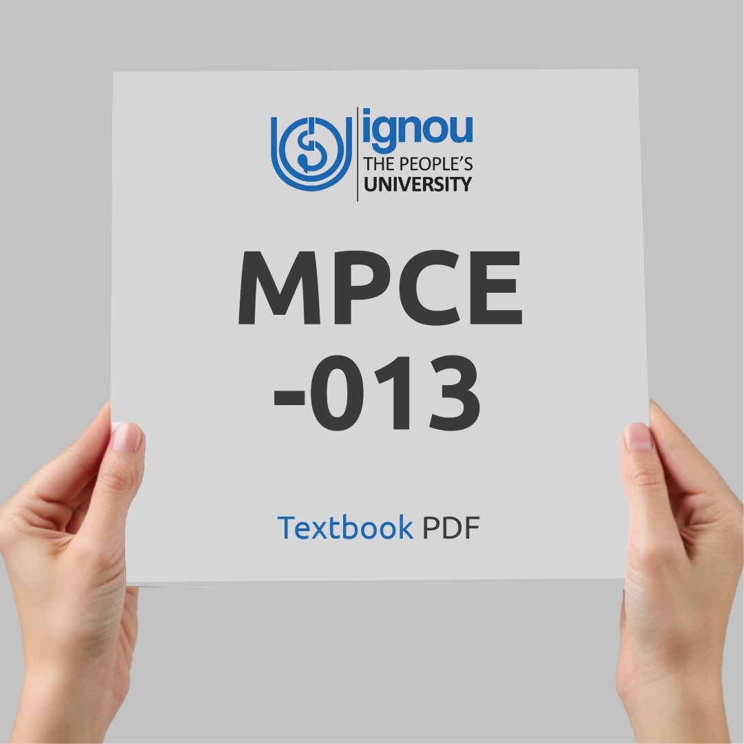 IGNOU MPCE-013 Study Material & Textbook Download