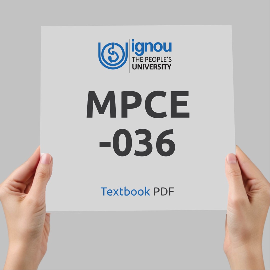 IGNOU MPCE-036 Study Material & Textbook Download