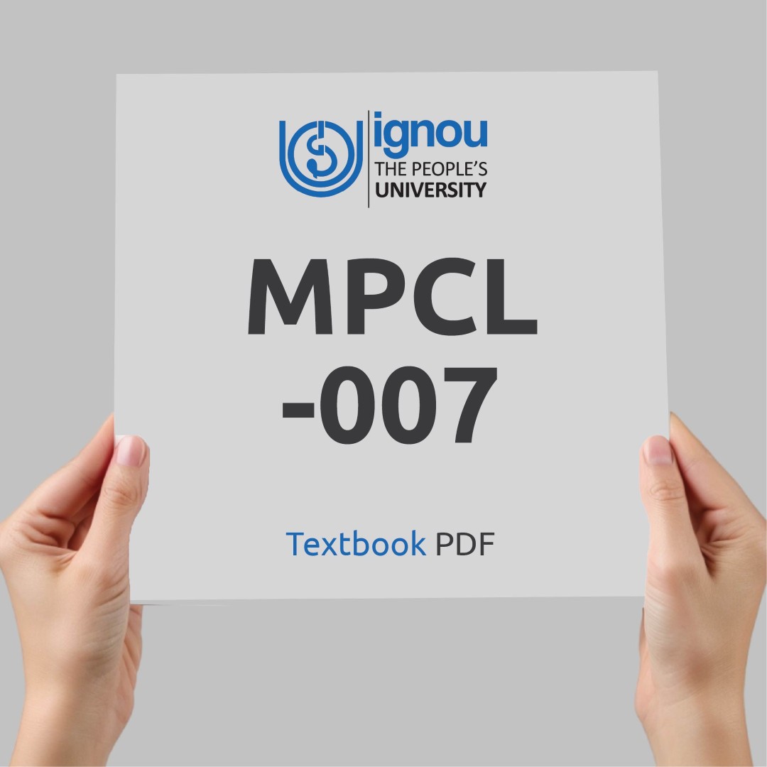 IGNOU MPCL-007 Study Material & Textbook Download