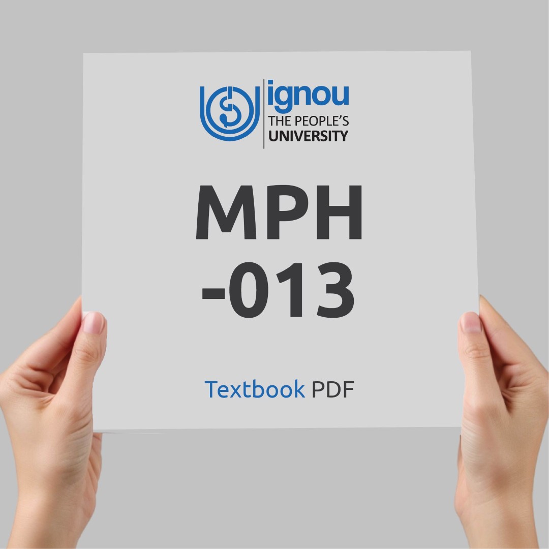 IGNOU MPH-013 Study Material & Textbook Download