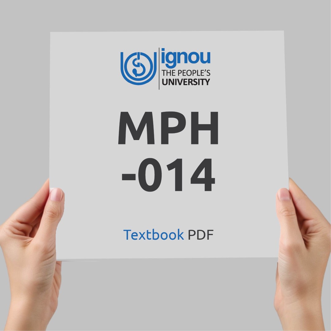 IGNOU MPH-014 Study Material & Textbook Download