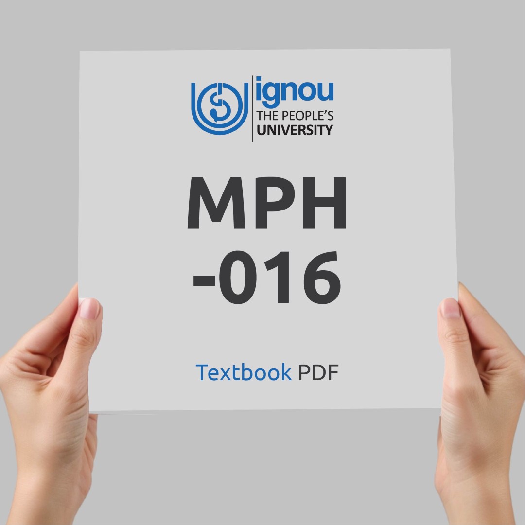 IGNOU MPH-016 Study Material & Textbook Download