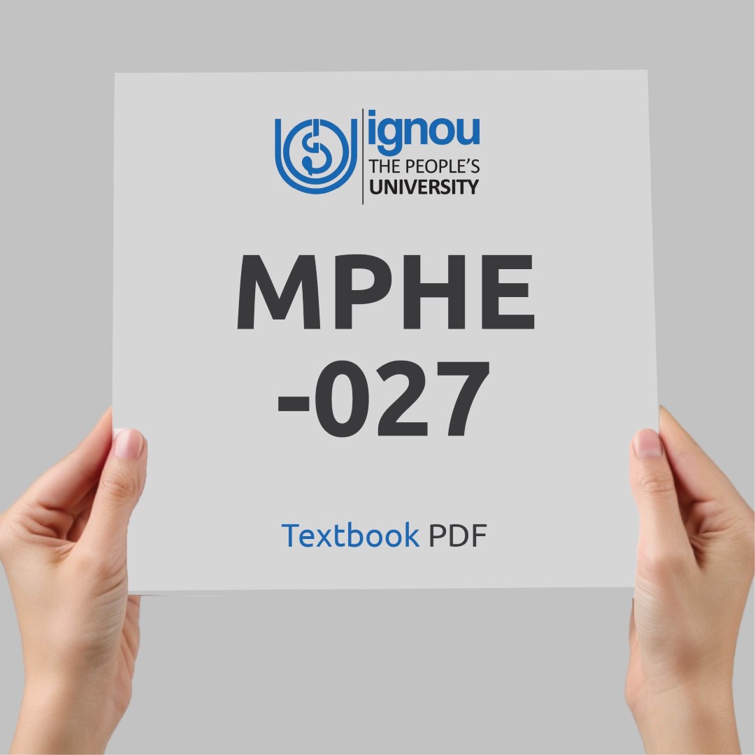 IGNOU MPHE-027 Study Material & Textbook Download
