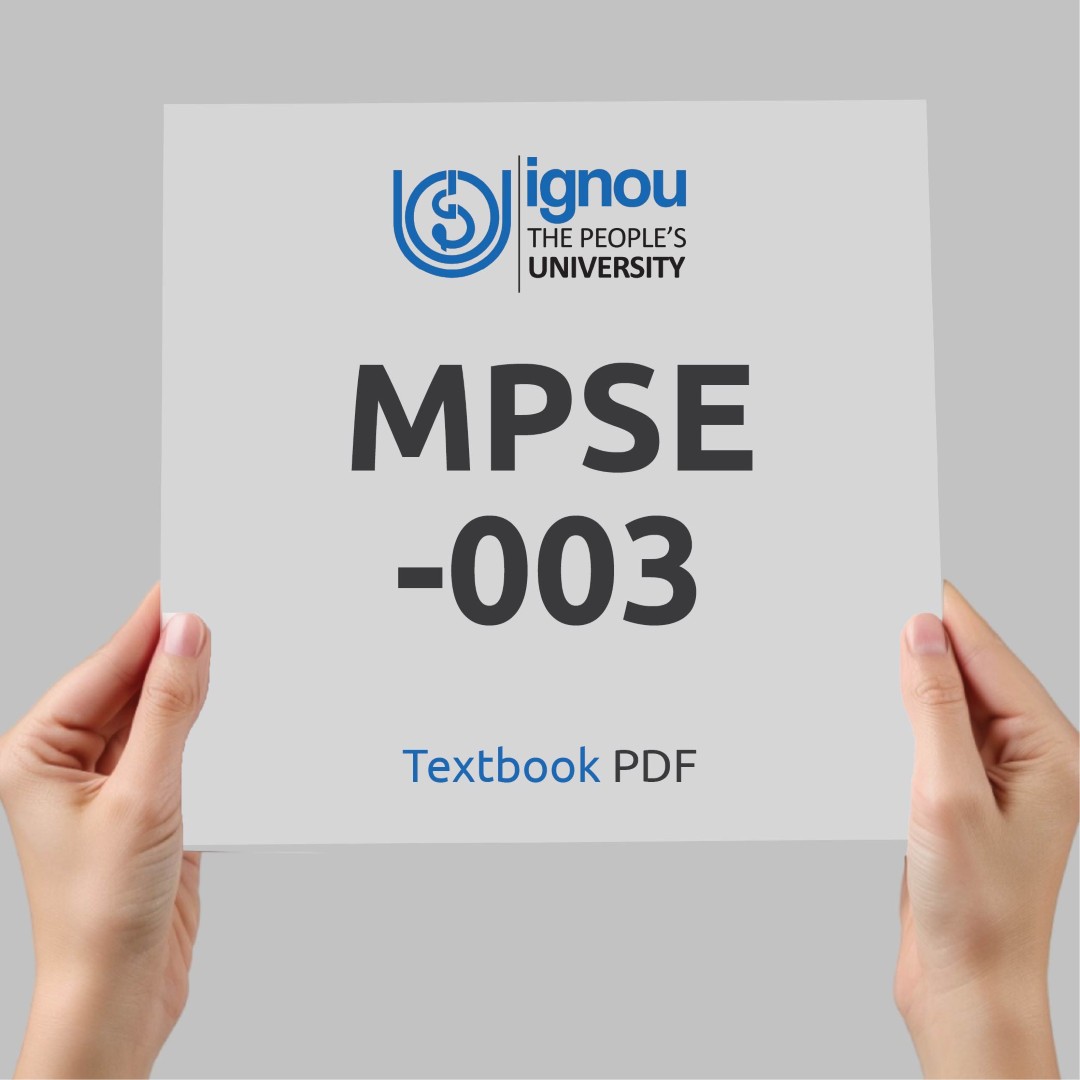 IGNOU MPSE-003 Study Material & Textbook Download