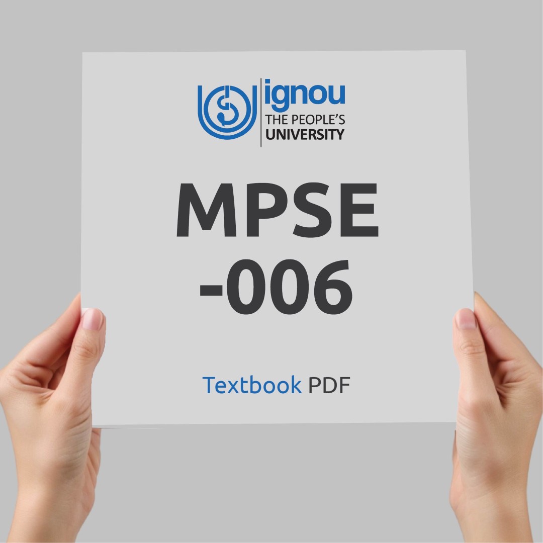IGNOU MPSE-006 Study Material & Textbook Download