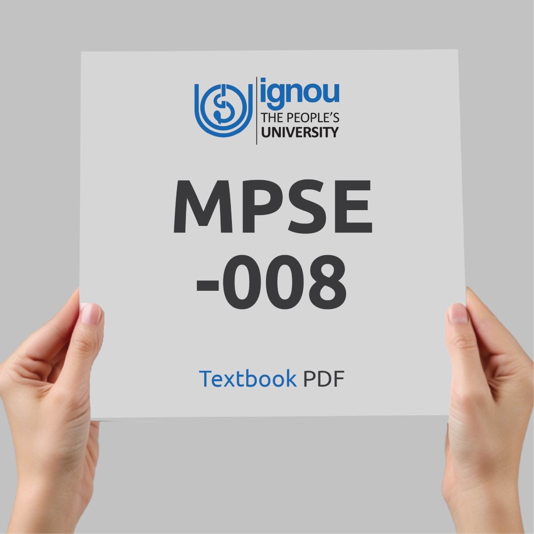 IGNOU MPSE-008 Study Material & Textbook Download