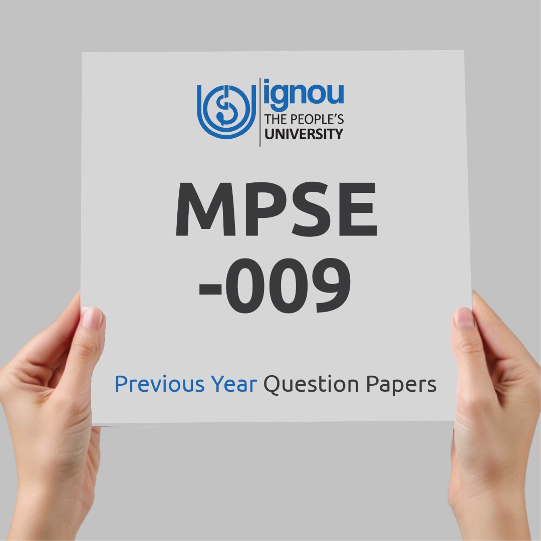 IGNOU MPSE-009 Previous Year Exam Question Papers