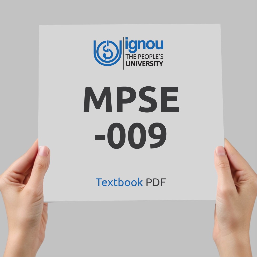 IGNOU MPSE-009 Study Material & Textbook Download