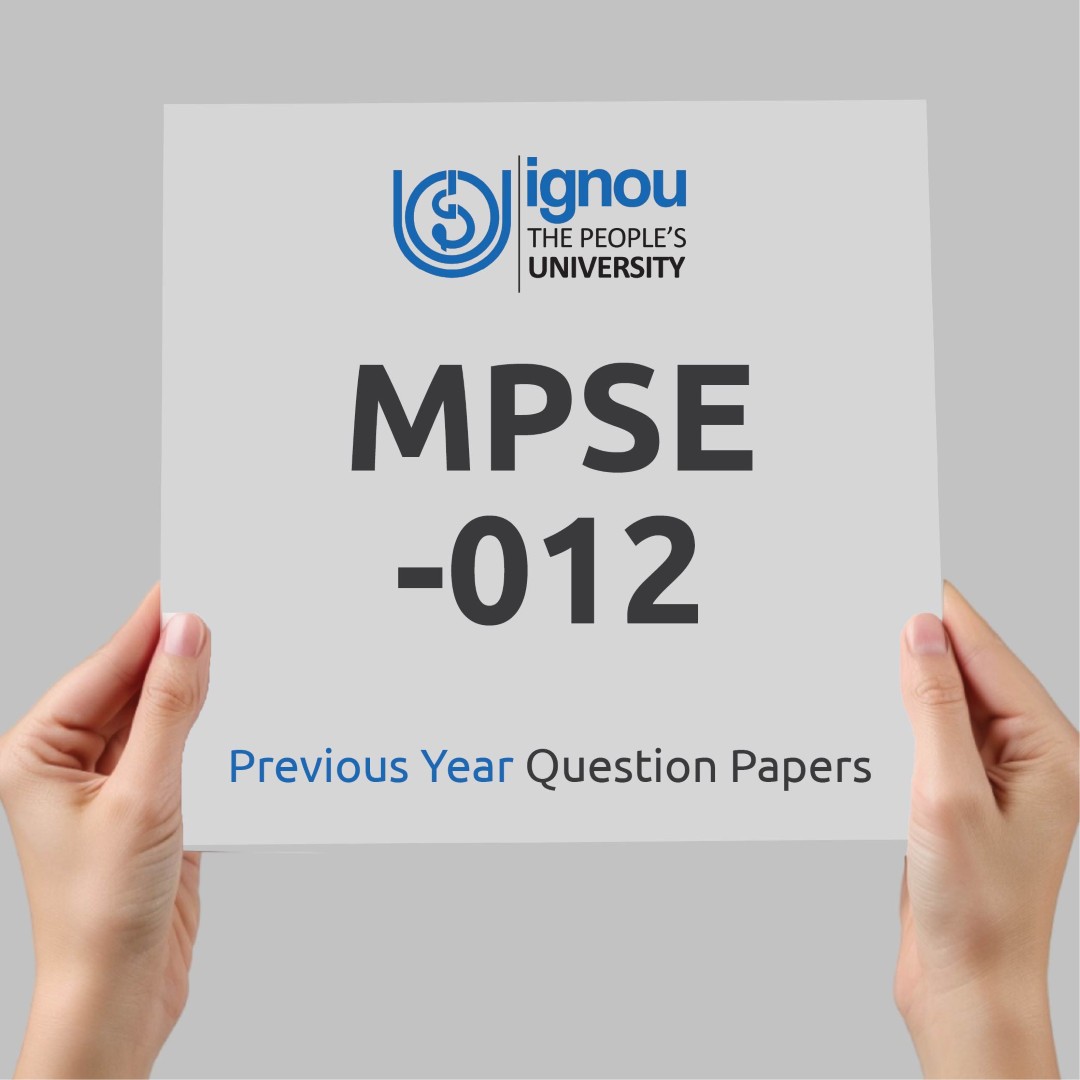 IGNOU MPSE-012 Previous Year Exam Question Papers