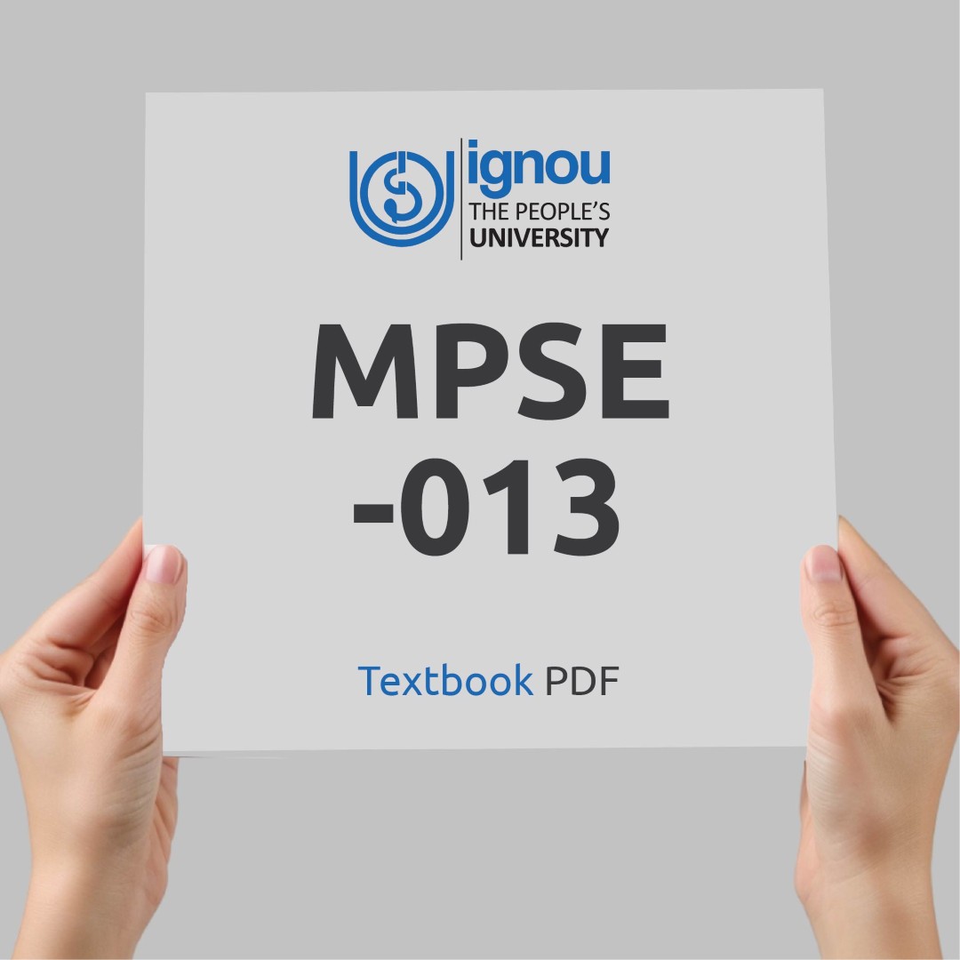 IGNOU MPSE-013 Study Material & Textbook Download