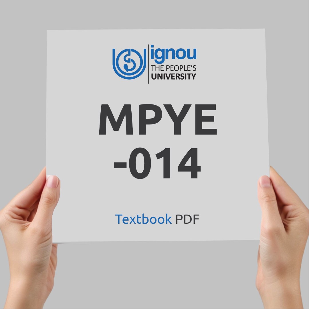 IGNOU MPYE-014 Study Material & Textbook Download