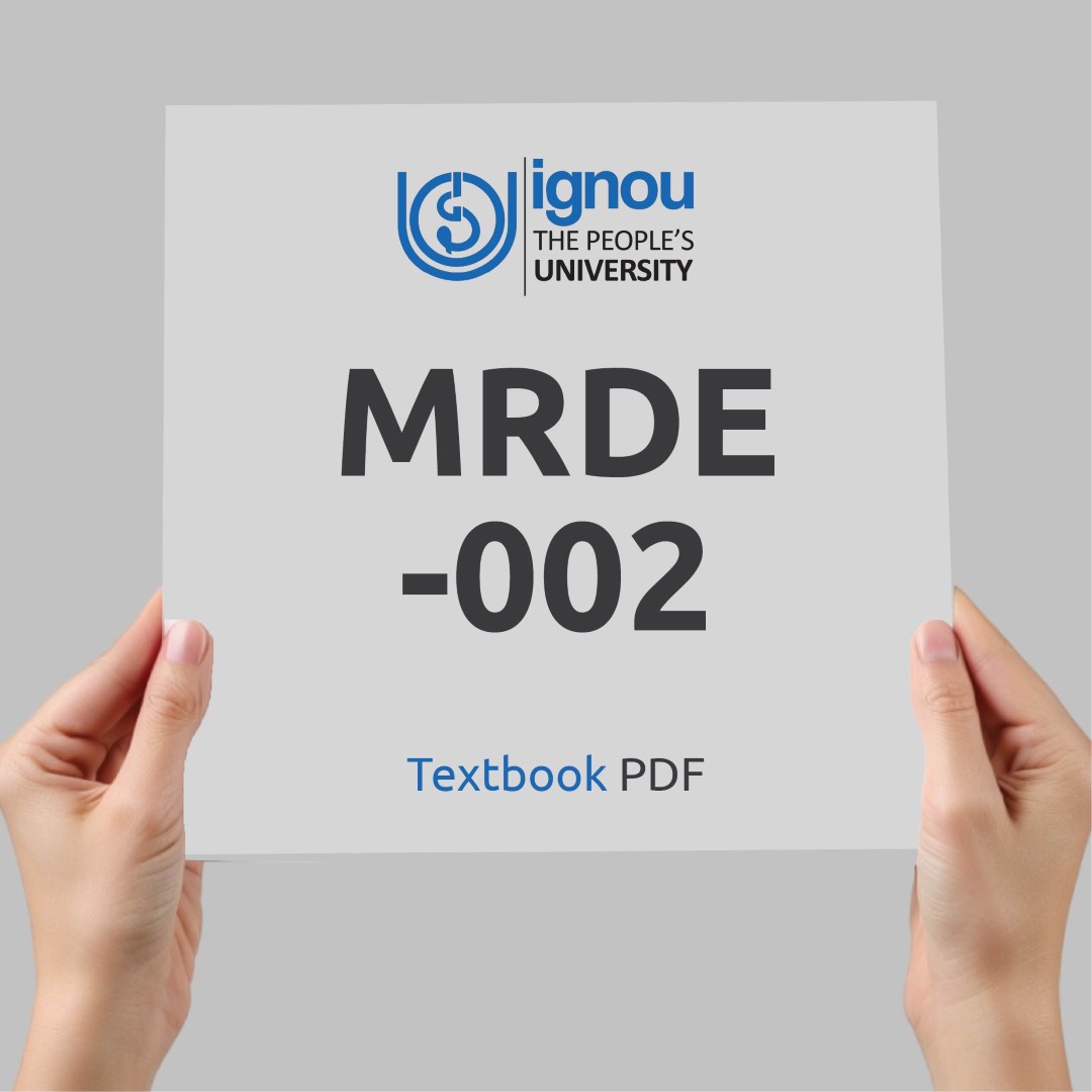 IGNOU MRDE-002 Study Material & Textbook Download
