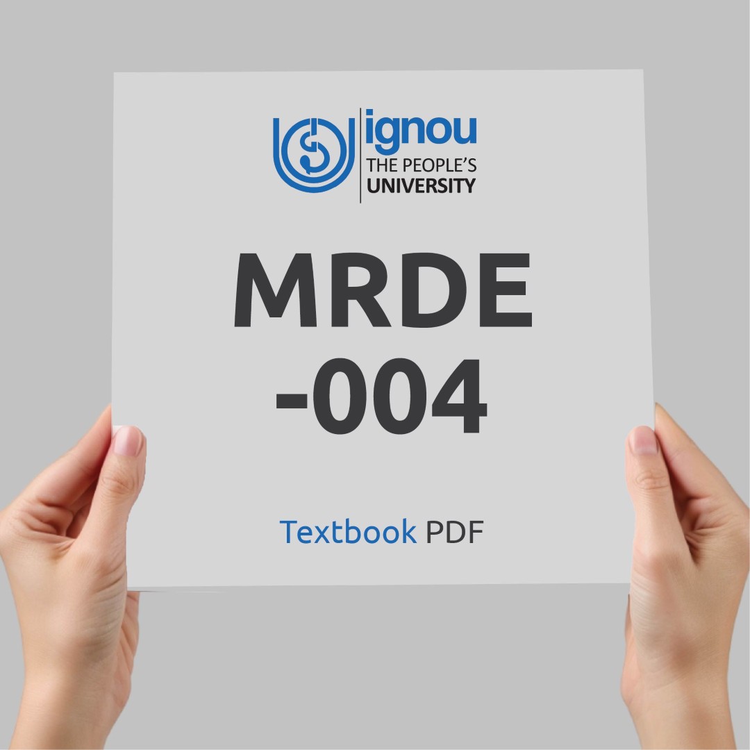 IGNOU MRDE-004 Study Material & Textbook Download