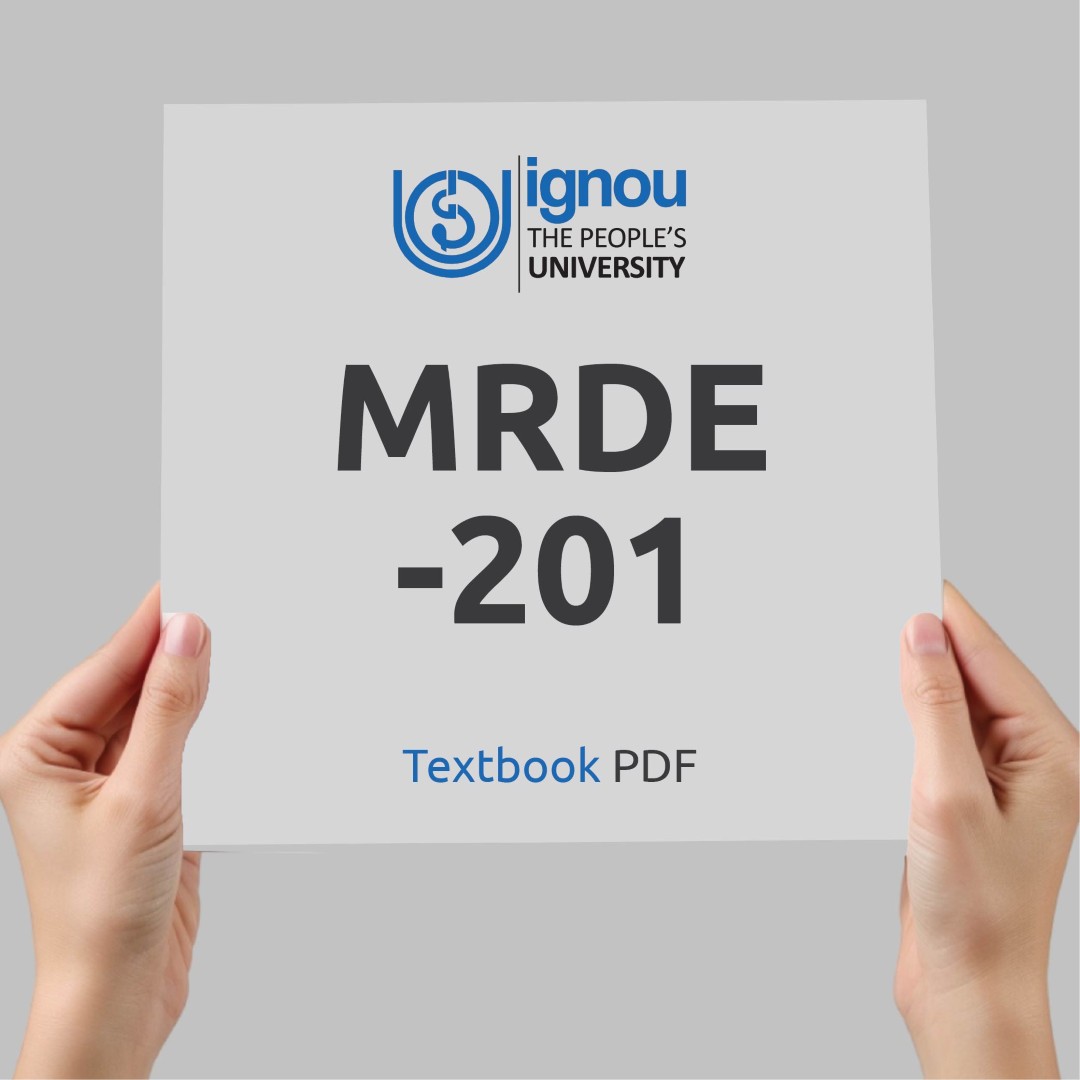 IGNOU MRDE-201 Study Material & Textbook Download