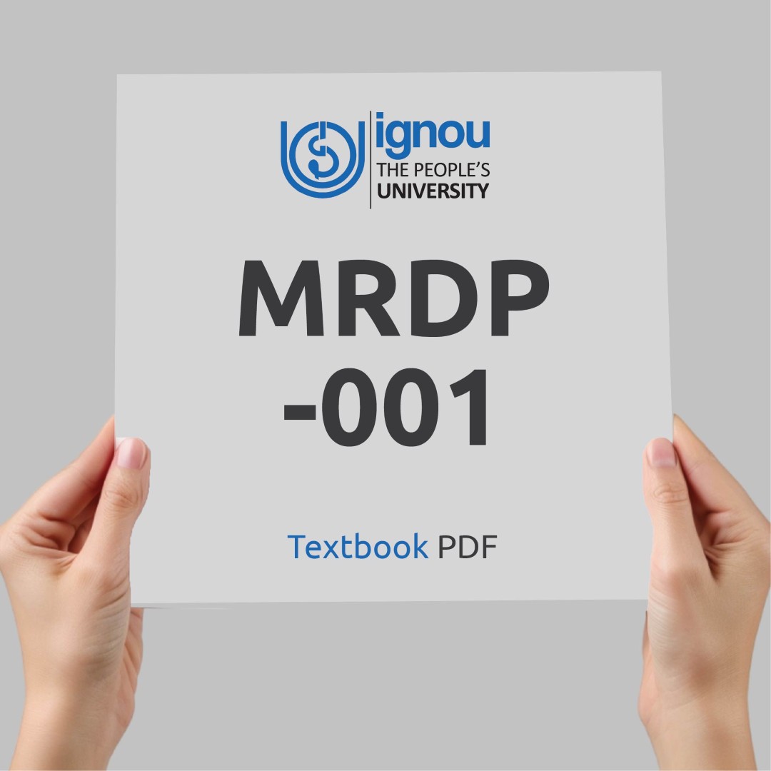IGNOU MRDP-001 Study Material & Textbook Download