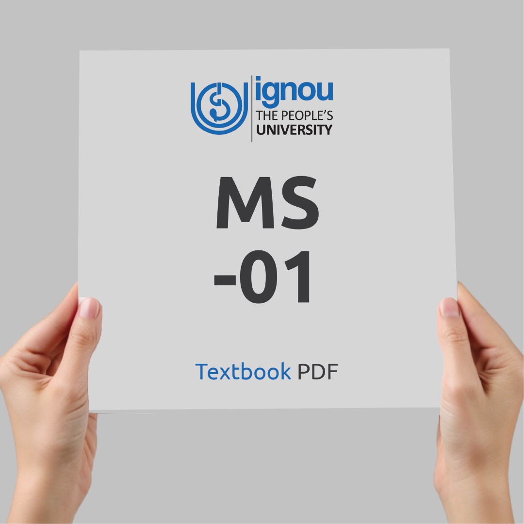 IGNOU MS-01 Study Material & Textbook Download