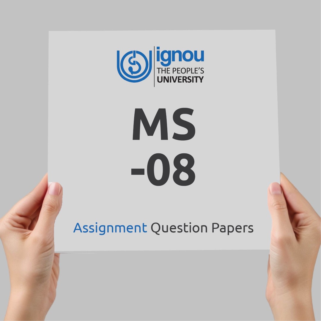 IGNOU MS-08 Assignment Question Paper Free Download (2023-24)