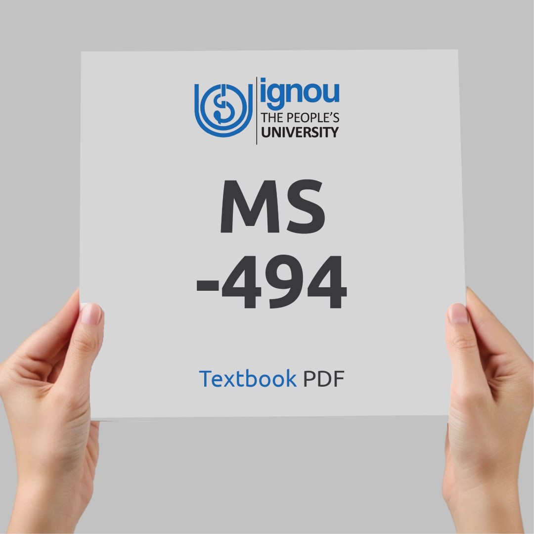 IGNOU MS-494 Study Material & Textbook Download