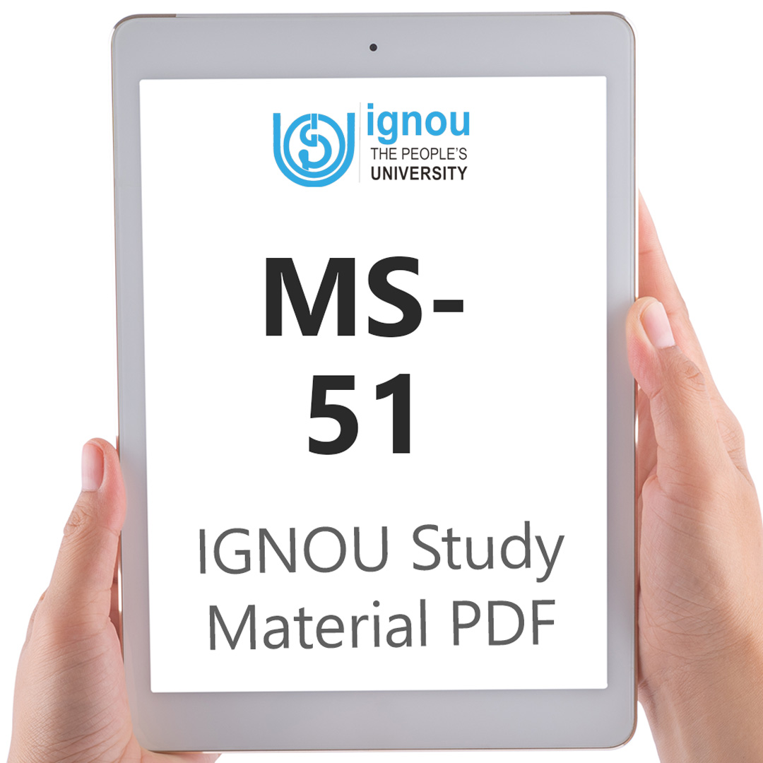 IGNOU MS-51 Study Material & Textbook Download