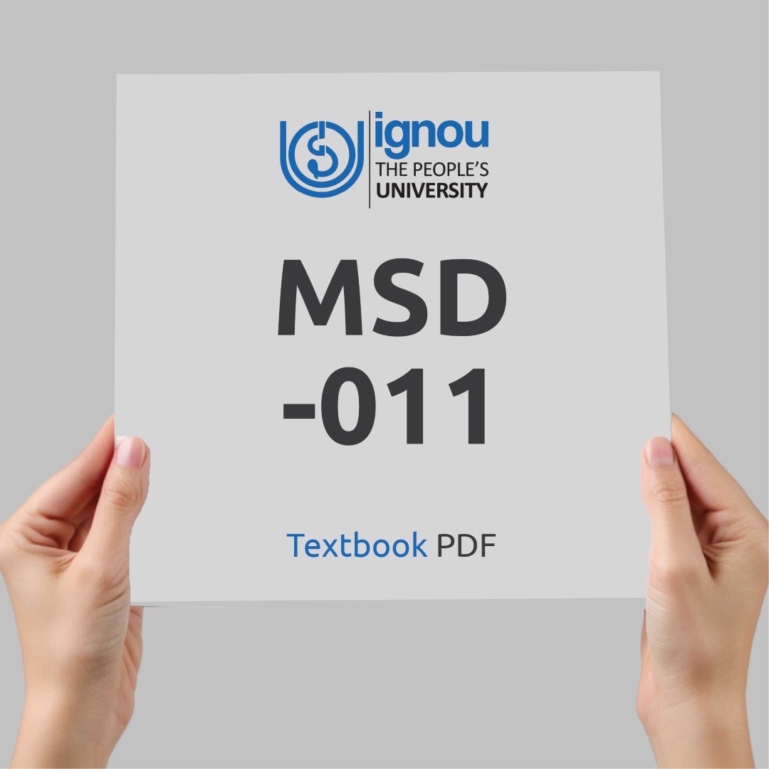 IGNOU MSD-011 Study Material & Textbook Download
