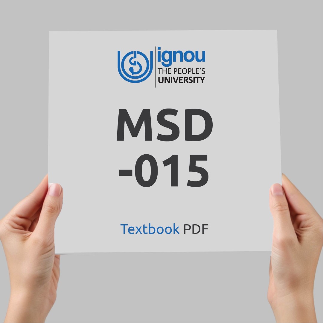 IGNOU MSD-015 Study Material & Textbook Download