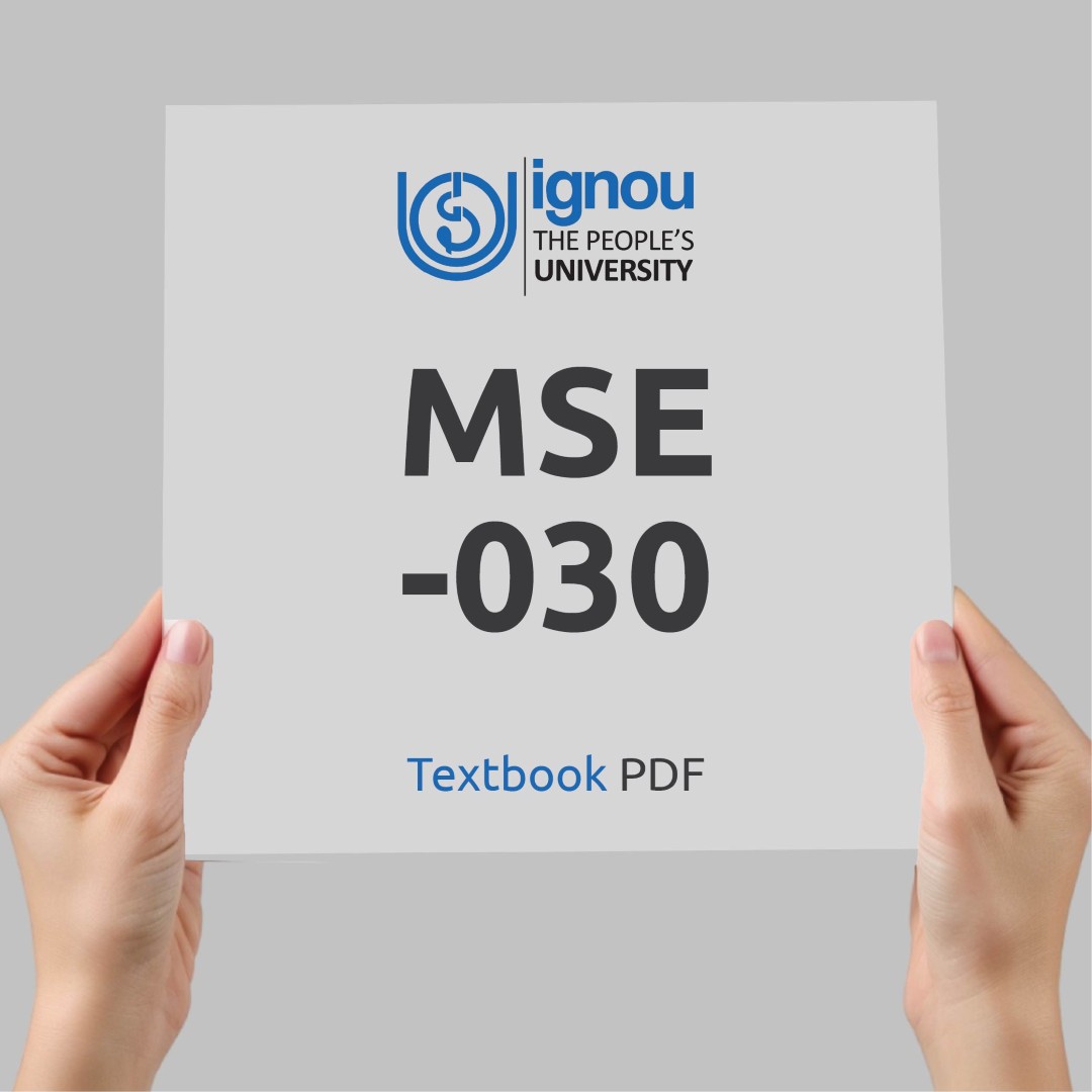 IGNOU MSE-030 Study Material & Textbook Download