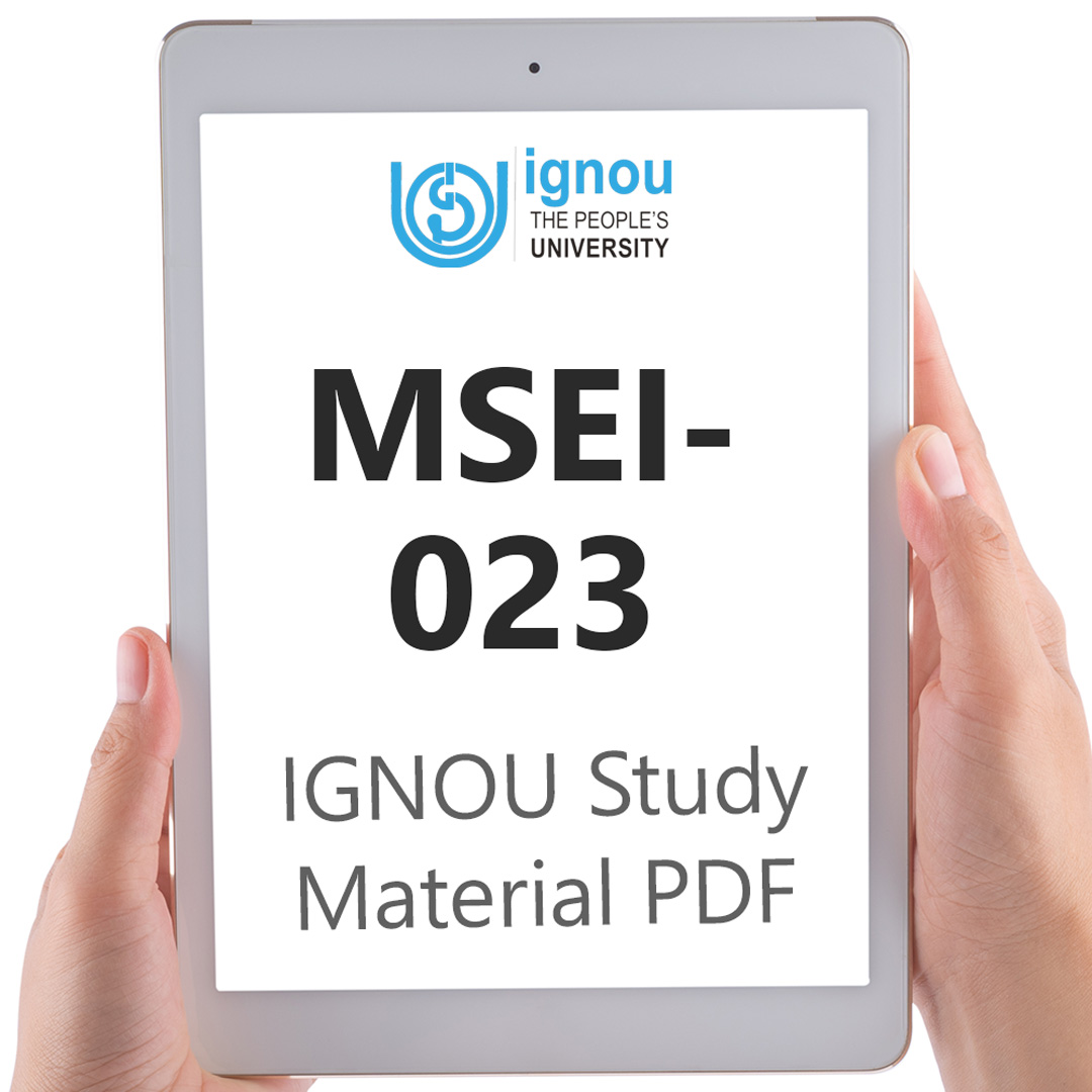 IGNOU MSEI-023 Study Material & Textbook Download | IGNOU Help Center