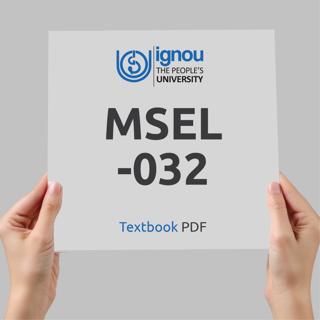 IGNOU MSEL-032 Study Material & Textbook Download