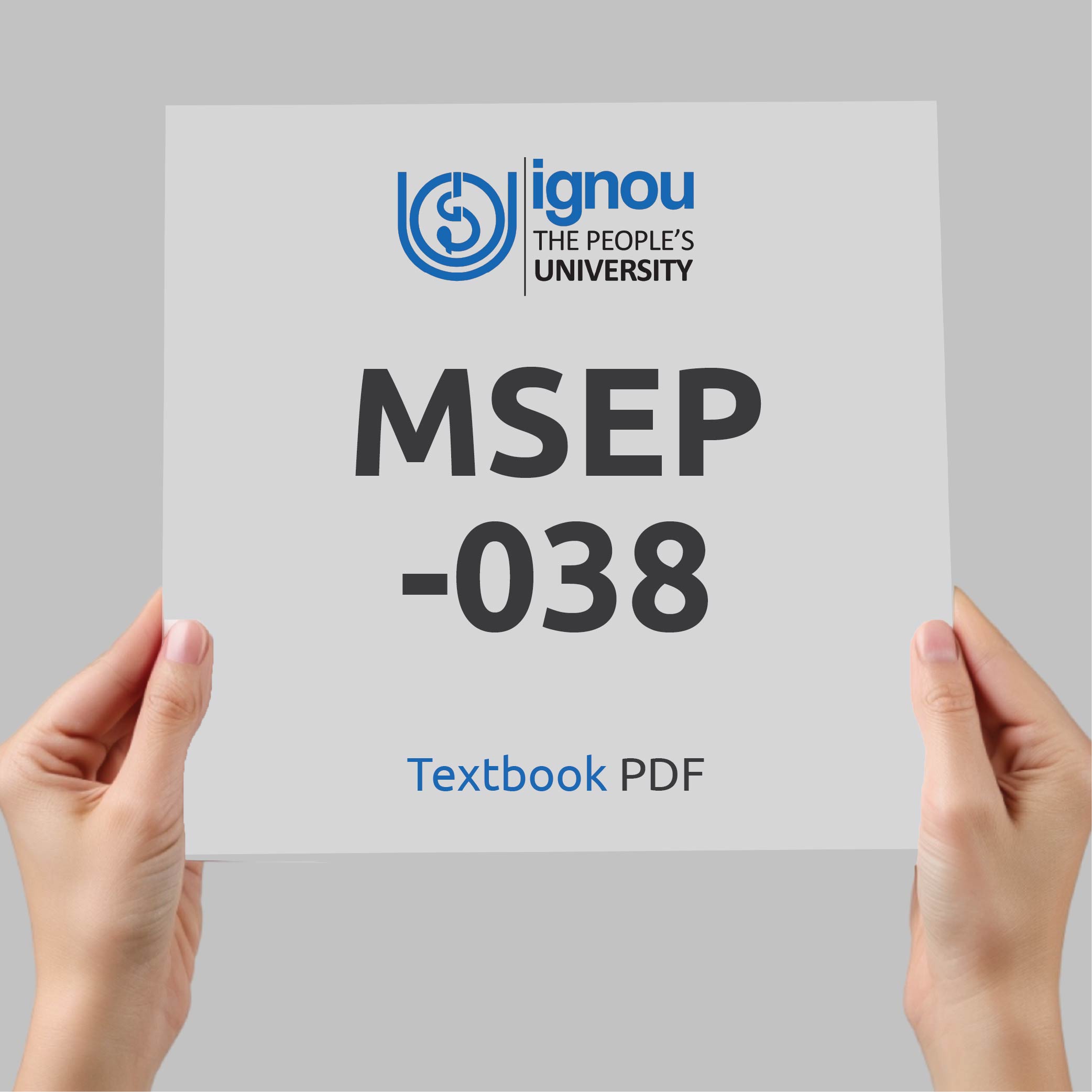 IGNOU MSEP-038 Study Material & Textbook Download