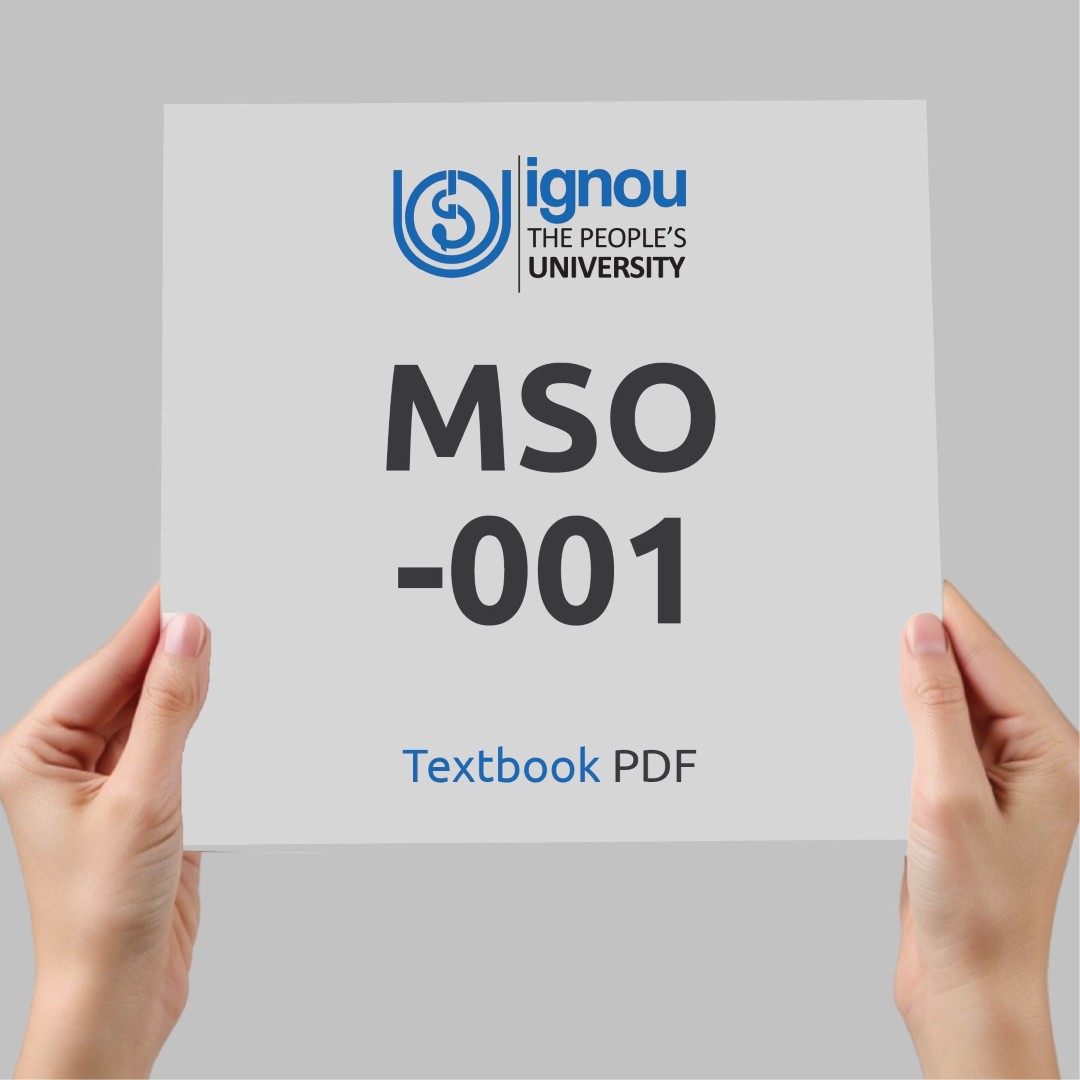 IGNOU MSO-001 Study Material & Textbook Download
