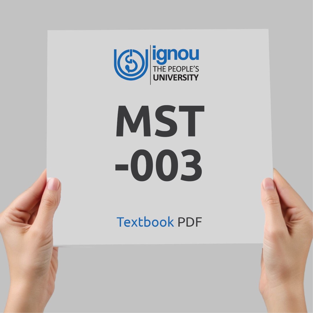 IGNOU MST-003 Study Material & Textbook Download