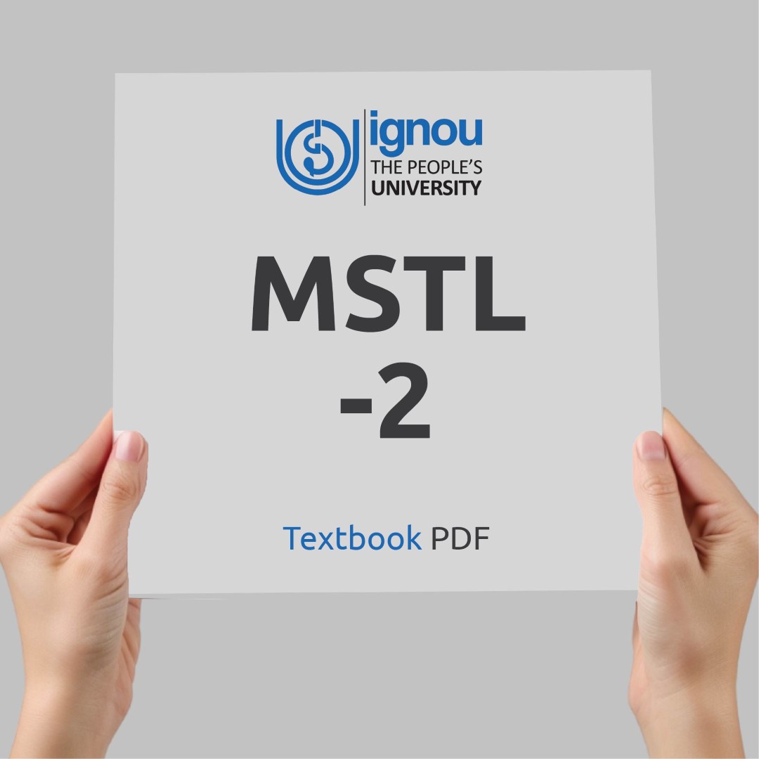 IGNOU MSTL-2 Study Material & Textbook Download