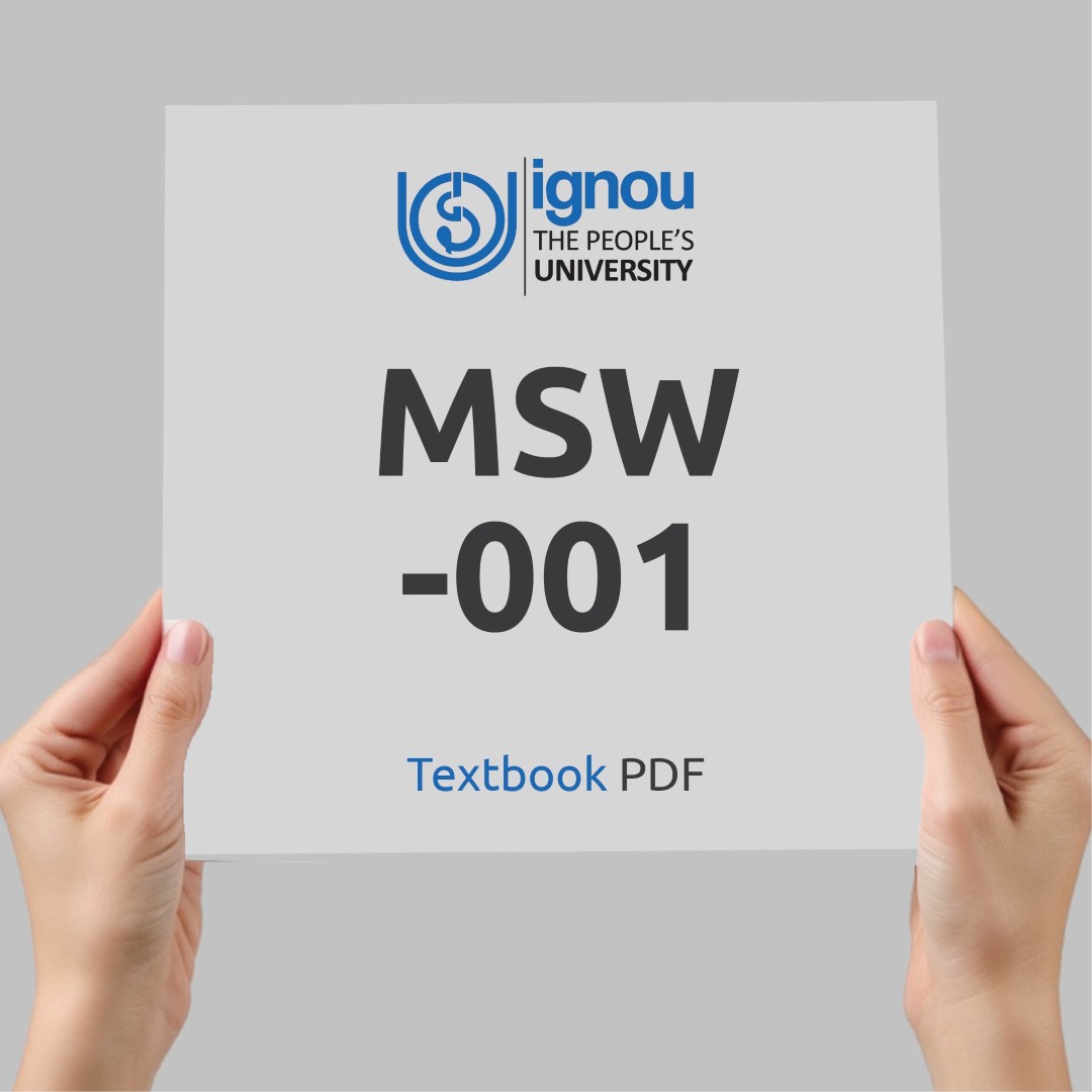 IGNOU MSW-001 Study Material & Textbook Download