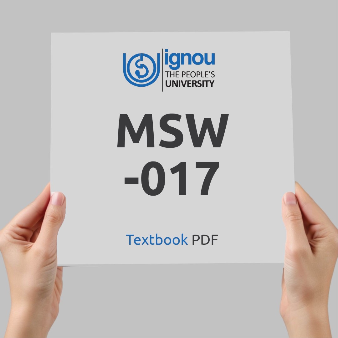 IGNOU MSW-017 Study Material & Textbook Download