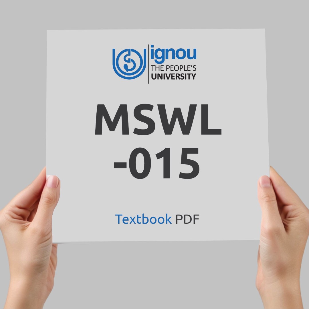 IGNOU MSWL-015 Study Material & Textbook Download