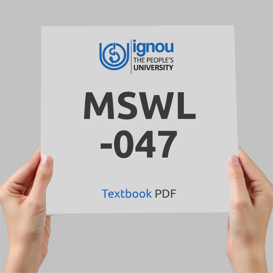 IGNOU MSWL-047 Study Material & Textbook Download