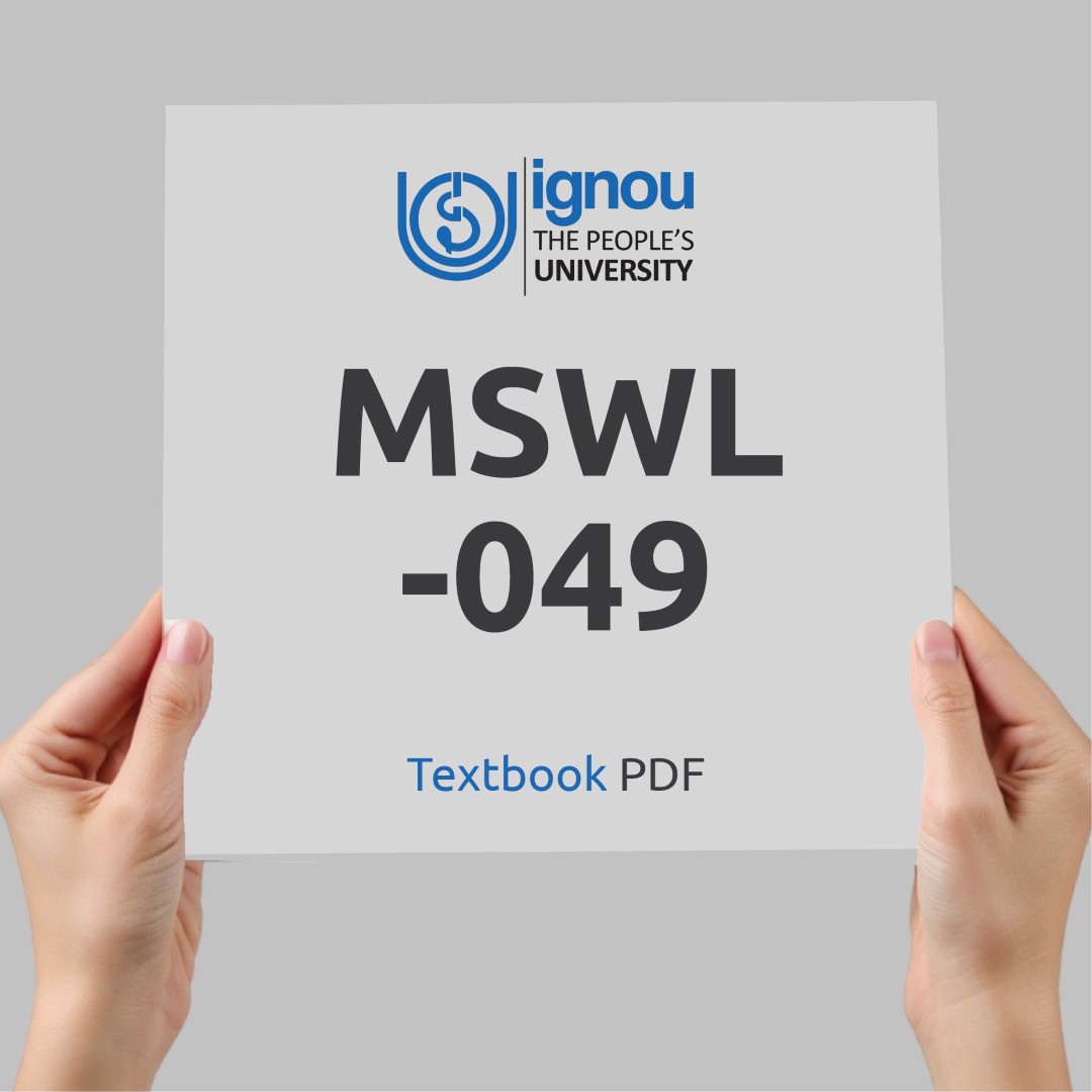 IGNOU MSWL-049 Study Material & Textbook Download