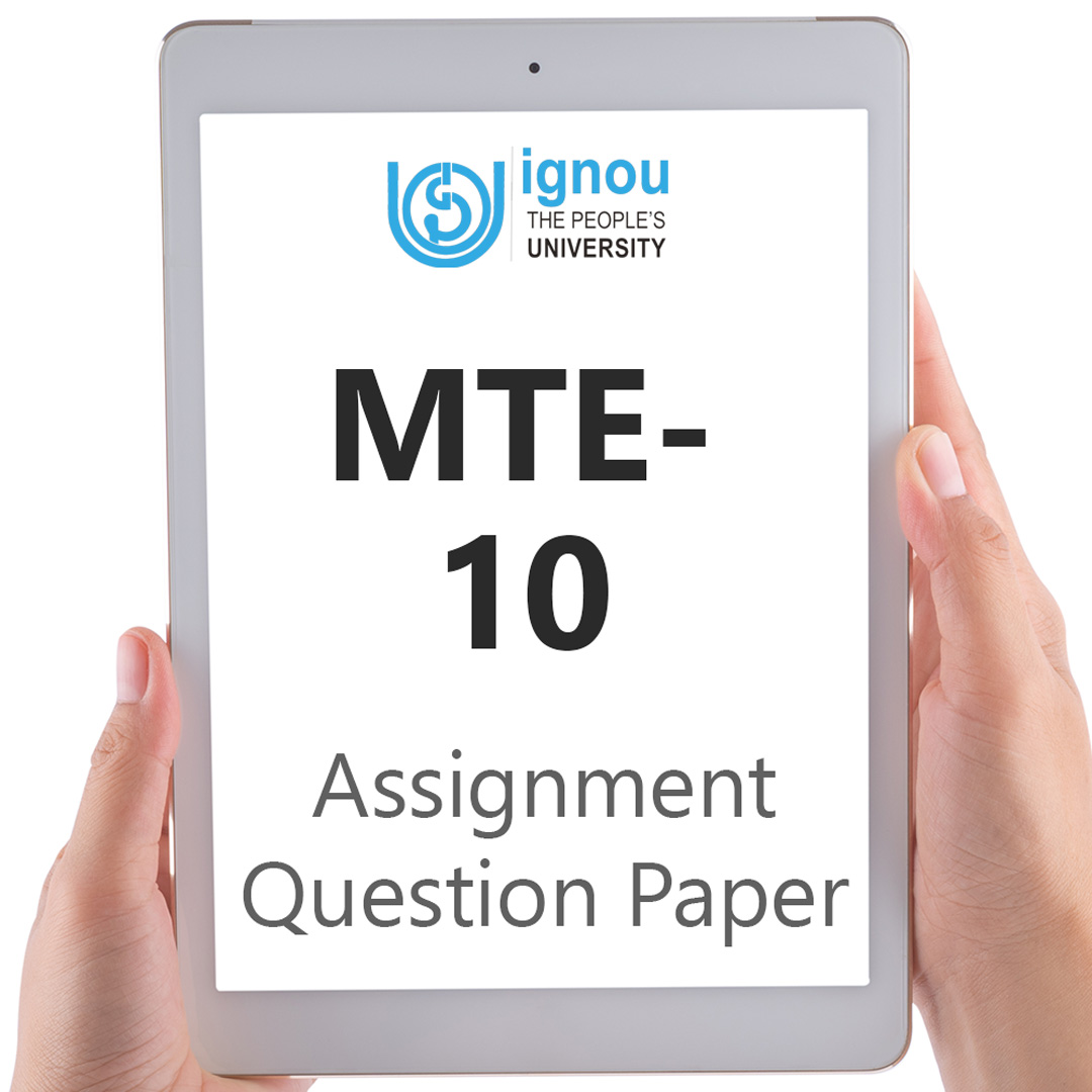 IGNOU MTE-10 Assignment Question Paper Free Download (2023-24)