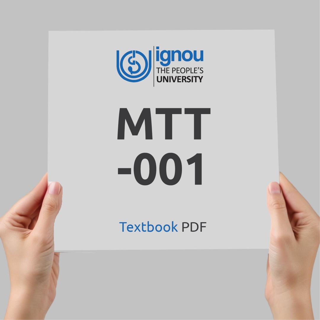 IGNOU MTT-001 Study Material & Textbook Download