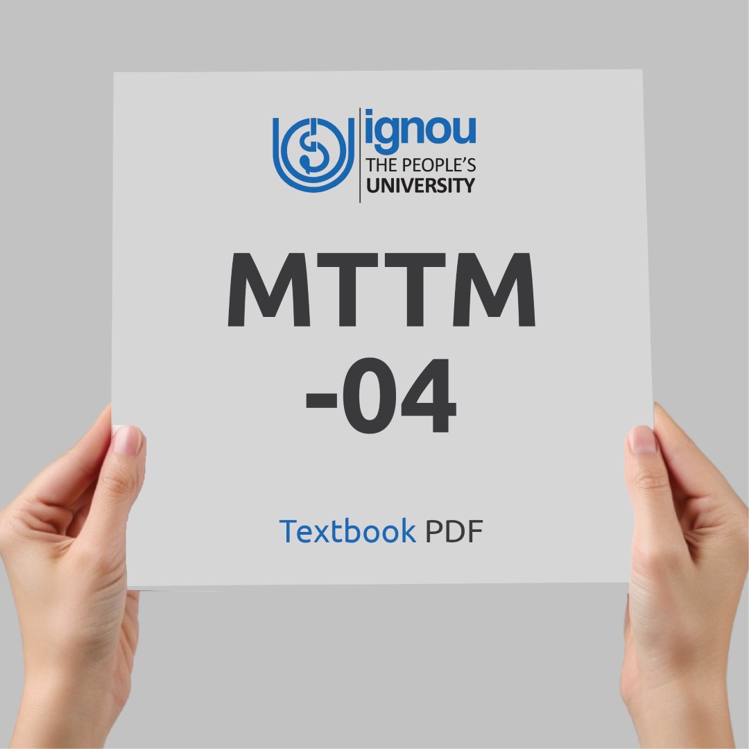 IGNOU MTTM-04 Study Material & Textbook Download