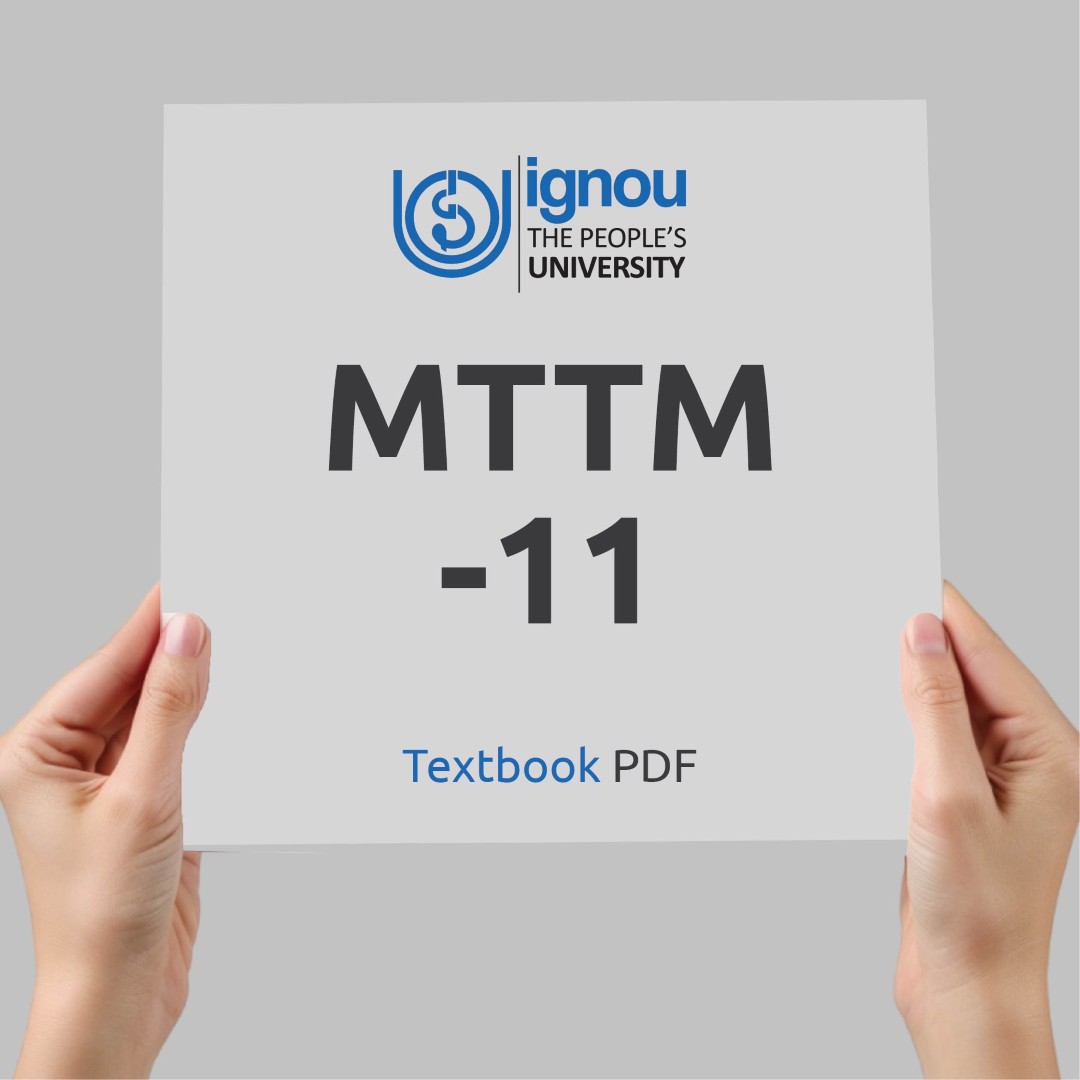 IGNOU MTTM-11 Study Material & Textbook Download
