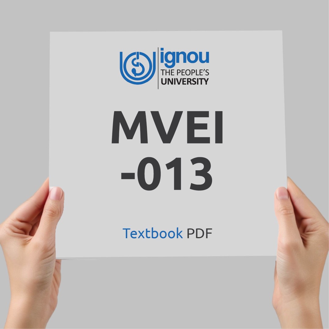 IGNOU MVEI-013 Study Material & Textbook Download